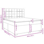 vidaXL Sommier à lattes de lit avec matelas Bleu 200x200 cm Tissu