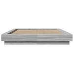 vidaXL Cadre de lit sans matelas sonoma gris 120x200 cm