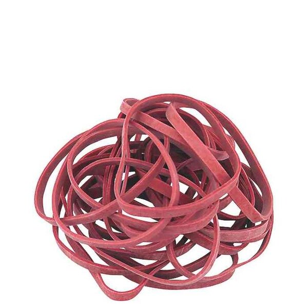 Bracelet caoutchouc RONDELLA 1.000 g, 100 x 5 mm rouge LÄUFER