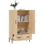 vidaXL Buffet haut chêne sonoma 69 5x31x115 cm bois d'ingénierie