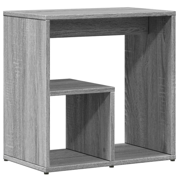 vidaXL Table d'appoint Sonoma gris 50x30x50 cm Bois d'ingénierie