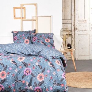 Parure de lit - 240 x 220 cm - coton imprimé floral