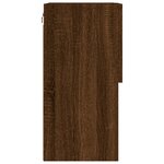 vidaXL Meuble TV avec lumières LED chêne marron 40 5x30x60 cm