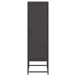 vidaXL Buffet haut noir 36x39x123 cm acier