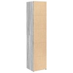 vidaXL Buffet haut sonoma gris 40x41x185 cm bois d'ingénierie