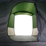 vidaXL Tente de camping tunnel 4 personnes vert imperméable