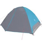 vidaXL Tente de camping à dôme 6 personnes bleu imperméable