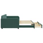 vidaXL Lit de jour avec gigogne et tiroirs sans matelas 90x200 cm