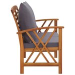 Salon de jardin meuble d'extérieur ensemble de mobilier 3 pièces avec coussins bois d'acacia solide 02_0015927