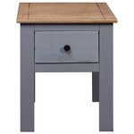 vidaXL Table de chevet Gris 46x40x57 cm Pin Gamme Panama
