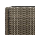 vidaXL Jardinières avec étagère 2 Pièces gris 90x40x75 cm résine tressée