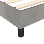 vidaXL Cadre de lit Gris clair 160x200 cm Velours