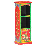 vidaXL Buffet peint à la main 40x30x120 cm Bois de manguier solide