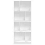 vidaXL Bibliothèque blanc 57x28 5x141 cm bois d'ingénierie