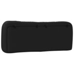 vidaXL Coussin de tête de lit noir 120 cm similicuir