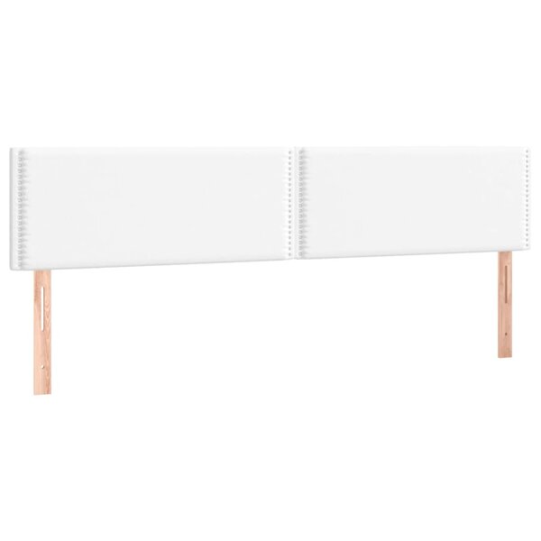 vidaXL Têtes de lit 2 Pièces Blanc 90x5x78/88 cm Similicuir