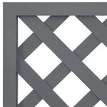 vidaXL Jardinière en treillis Gris 65x33x135 cm WPC
