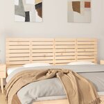 vidaXL Tête de lit murale 206x3x63 cm Bois massif de pin