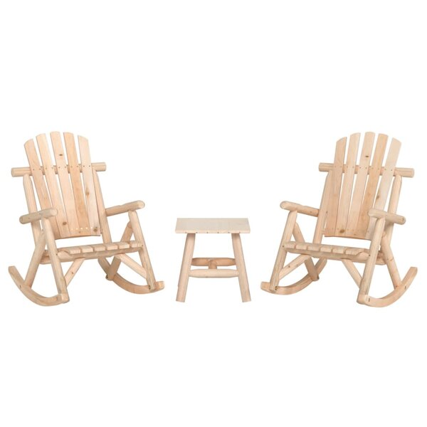 vidaXL Ensemble de salon de jardin 3 Pièces bois massif d'épicéa