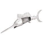 vidaXL Poisson Épée Murale Argent 91x8x26 cm Aluminium