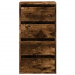 vidaXL Commode d'angle vieux bois 40x41x76 cm bois d'ingénierie