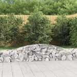 vidaXL Paniers à gabions arqués 20 Pièces 400x30x40/60 cm Fer galvanisé