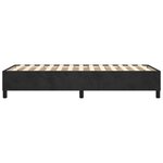 vidaXL Cadre de lit sans matelas noir 90x190 cm velours