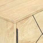 vidaXL Meuble TV 140x30x40 cm bois de manguier massif