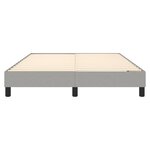 vidaXL Cadre de lit sans matelas gris clair 140x190 cm tissu