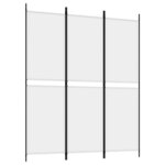 vidaXL Cloison de séparation 3 panneaux Blanc 150x180 cm Tissu