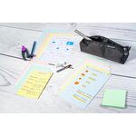 Étui de 100 fiches bristol quadrillé 5x5 perforé 210x297mm Blanc EXACOMPTA