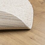 vidaXL Tapis shaggy PAMPLONA poils longs moderne crème Ø 80 cm