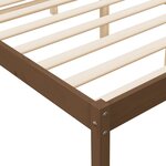 vidaXL Lit pour personne âgée marron miel 150x200cm bois de pin massif
