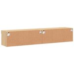 vidaXL Meubles TV avec lumières LED 2 Pièces chêne sonoma 80x30x30 cm