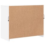 vidaXL Buffet avec lumières LED blanc 81x37x67 cm