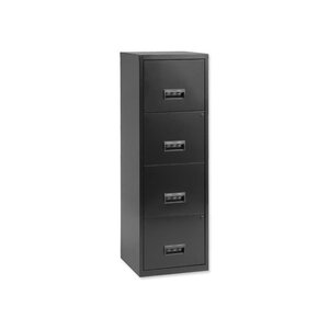 Maxi Classeur pour dossiers suspendus 4 tiroirs - Dim L40 x H126 x P40 cm Noir PIERRE HENRY
