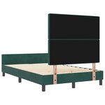 vidaXL Cadre de Lit Vert Foncé 120x190 cm Velours