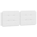 vidaXL Cadre de lit sans matelas blanc 140x190 cm similicuir