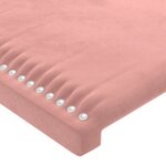 vidaXL Cadre de lit sans matelas rose 160x200 cm velours