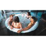 SUNSPA Spa Gonflable 4 personnes rond - Pret en 5 minutes - Couverture et filtre inclus