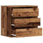 vidaXL Commode d'angle vieux bois 60x41x58 cm bois d'ingénierie