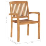 vidaXL Chaises de jardin lot de 2 et coussins rouge Bois teck massif