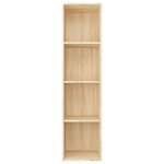 vidaXL Bibliothèque/Meuble TV Chêne sonoma 36x30x143cm Bois ingénierie