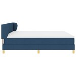 Lit à ressorts vidaXL avec matelas bleu 200x200 cm en tissu