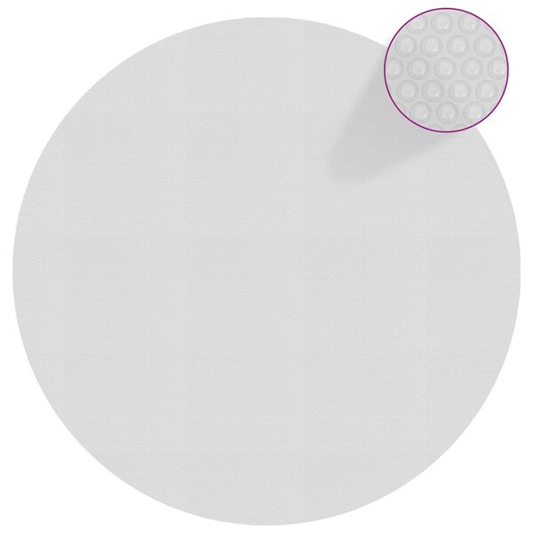 vidaXL Film solaire de piscine flottant PE 417 cm Gris