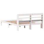 vidaXL Cadre de lit sans matelas blanc 120x200 cm bois de pin massif