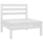 Salon de jardin meuble d'extérieur ensemble de mobilier 9 pièces blanc bois de pin massif 02_0018173