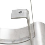 vidaXL Capot de cheminée Acier inoxydable Argenté