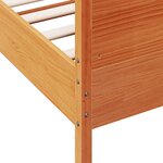 vidaXL Cadre de lit sans matelas cire marron 180x200cm bois pin massif