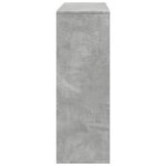 vidaXL Cloison de séparation gris béton bois d'ingénierie